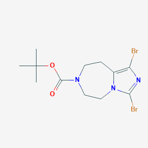 Tert-Butyl 1,3-Dibromo-8,9-Dihydro-5H-Imidazo[1,5-D][1,4]Diazepine-7(6H)-Carboxylate
