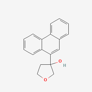 3-(Phenanthren-9-YL)oxolan-3-OL