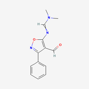 N'-(4-Formyl-3-phenyl-1,2-oxazol-5-yl)-N,N-dimethylmethanimidamide