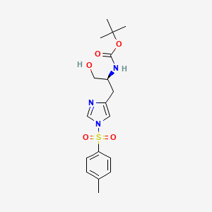tert-butyl N-[(2S)-1-hydroxy-3-[1-(4-methylphenyl)sulfonylimidazol-4-yl]propan-2-yl]carbamate