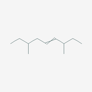 molecular formula C11H22 B14487819 3,7-Dimethylnon-4-ene CAS No. 64780-95-6