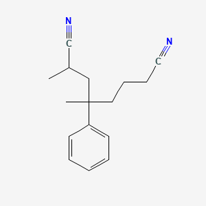 molecular formula C16H20N2 B14487832 2,4-Dimethyl-4-phenyloctanedinitrile CAS No. 63397-90-0