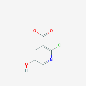 molecular formula C7H6ClNO3 B1448784 2-氯-5-羟基吡啶-3-甲酸甲酯 CAS No. 1256834-59-9