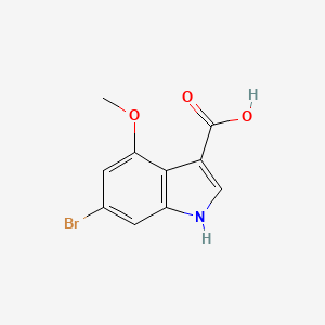 molecular formula C10H8BrNO3 B1448805 6-Bromo-4-methoxyindole-3-carboxylic acid CAS No. 1352394-11-6