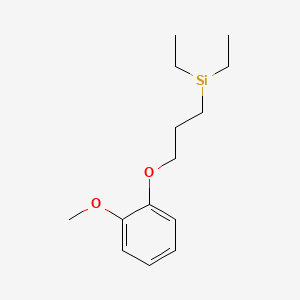 Diethyl[3-(2-methoxyphenoxy)propyl]silyl