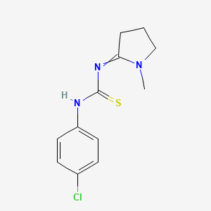 N-(4-Chlorophenyl)-N'-(1-methylpyrrolidin-2-ylidene)thiourea