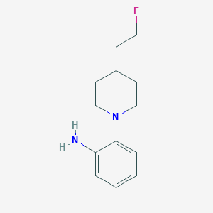 molecular formula C13H19FN2 B1448815 2-(4-(2-Fluoroethyl)piperidin-1-yl)aniline CAS No. 2092563-65-8