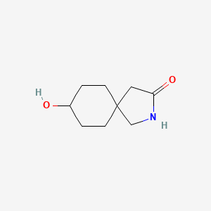 molecular formula C9H15NO2 B1448816 8-Hydroxy-2-azaspiro[4.5]decan-3-one CAS No. 1934549-07-1