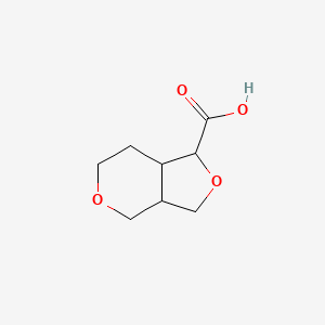 molecular formula C8H12O4 B1448818 hexahydro-1H-furo[3,4-c]pyran-1-carboxylic acid CAS No. 1803608-61-8
