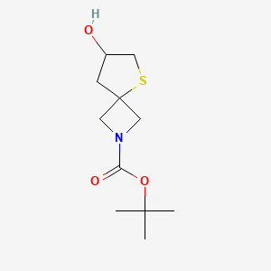molecular formula C11H19NO3S B1448821 Tert-butyl 7-hydroxy-5-thia-2-azaspiro[3.4]octane-2-carboxylate CAS No. 1453315-70-2
