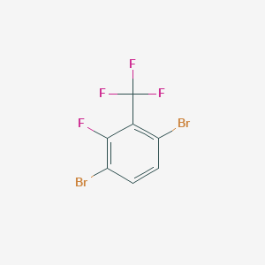 molecular formula C7H2Br2F4 B1448826 3,6-Dibromo-2-fluorobenzotrifluoride CAS No. 1806306-85-3