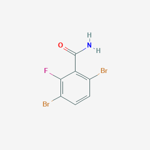 molecular formula C7H4Br2FNO B1448827 3,6-Dibromo-2-fluorobenzamide CAS No. 1803776-58-0