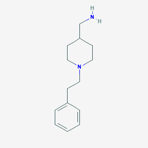 molecular formula C14H22N2 B144883 1-[1-(2-Phenylethyl)piperidin-4-YL]methanamine CAS No. 127285-09-0