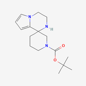 molecular formula C16H25N3O2 B1448832 tert-butyl 3',4'-dihydro-2'H-spiro[piperidine-3,1'-pyrrolo[1,2-a]pyrazine]-1-carboxylate CAS No. 1803566-61-1