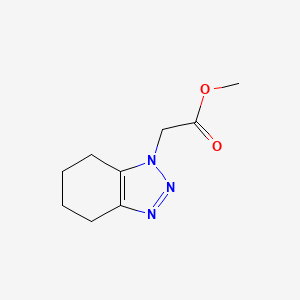 molecular formula C9H13N3O2 B1448836 methyl 2-(4,5,6,7-tetrahydro-1H-1,2,3-benzotriazol-1-yl)acetate CAS No. 1803592-56-4