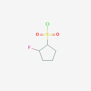molecular formula C5H8ClFO2S B1448840 2-氟环戊烷-1-磺酰氯 CAS No. 1803596-06-6