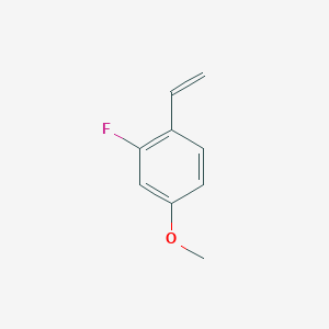 molecular formula C9H9FO B1448845 1-Ethenyl-2-fluoro-4-methoxybenzene CAS No. 1709852-29-8