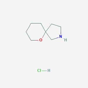 molecular formula C8H16ClNO B1448851 6-oxa-2-Azaspiro[4.5]decane hydrochloride CAS No. 1956322-51-2