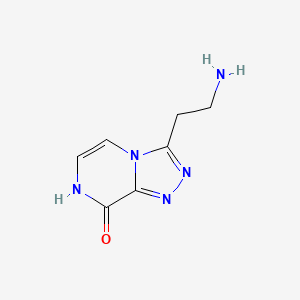 molecular formula C7H9N5O B1448857 3-(2-Aminoethyl)-[1,2,4]triazolo[4,3-a]pyrazin-8-ol CAS No. 2089255-35-4