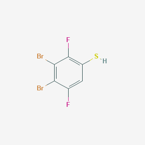 molecular formula C6H2Br2F2S B1448864 3,4-Dibromo-2,5-difluorothiophenol CAS No. 1803775-98-5