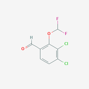 molecular formula C8H4Cl2F2O2 B1448865 3,4-Dichloro-2-(difluoromethoxy)benzaldehyde CAS No. 1806296-41-2
