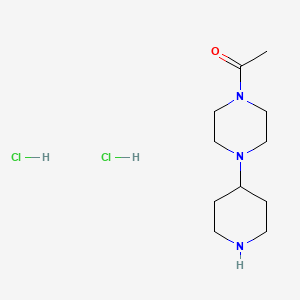 molecular formula C11H23Cl2N3O B1448867 1-Acetyl-4-piperidin-4-ylpiperazine dihydrochloride CAS No. 2108457-88-9