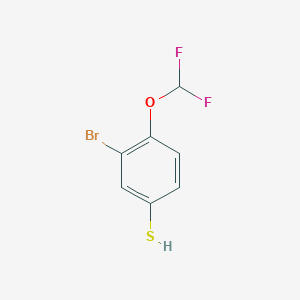 molecular formula C7H5BrF2OS B1448881 3-Bromo-4-(difluoromethoxy)thiophenol CAS No. 1804409-56-0