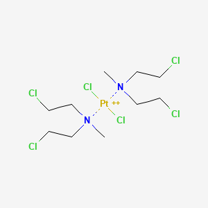 2-chloro-N-(2-chloroethyl)-N-methylethanamine;dichloroplatinum(2+)