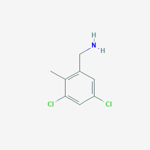 molecular formula C8H9Cl2N B1448887 3,5-Dichloro-2-methylbenzylamine CAS No. 1803813-26-4