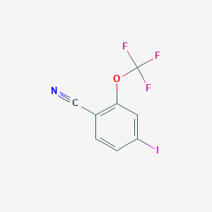 molecular formula C8H3F3INO B1448888 4-碘-2-(三氟甲氧基)苯甲腈 CAS No. 1807054-38-1