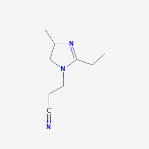 3-(2-Ethyl-4-methyl-4,5-dihydro-1H-imidazol-1-yl)propanenitrile