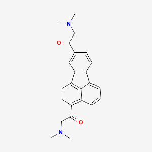 Ethanone, 1,1'-(3,9-fluoranthenediyl)bis[2-(dimethylamino)-