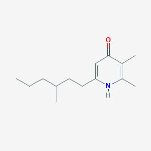 2,3-Dimethyl-6-(3-methylhexyl)pyridin-4(1H)-one