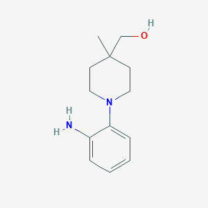 molecular formula C13H20N2O B1448892 (1-(2-氨基苯基)-4-甲基哌啶-4-基)甲醇 CAS No. 2022266-19-7