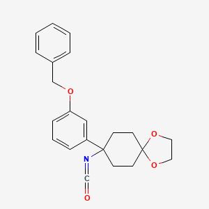 8-[3-(Benzyloxy)phenyl]-8-isocyanato-1,4-dioxaspiro[4.5]decane