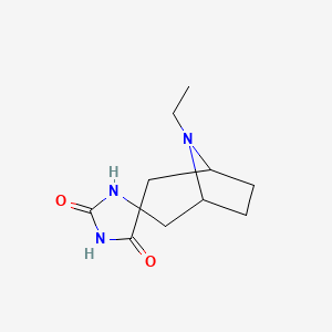 8-Ethyl-2'H,5'H-spiro[8-azabicyclo[3.2.1]octane-3,4'-imidazolidine]-2',5'-dione