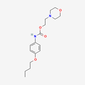 Carbamic acid, (4-butoxyphenyl)-, 2-(4-morpholinyl)ethyl ester