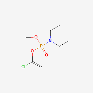 Phosphoramidic acid, diethyl-, 1-chloroethenyl methyl ester