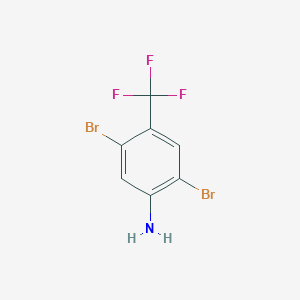 molecular formula C7H4Br2F3N B1448896 2,5-Dibromo-4-(trifluoromethyl)aniline CAS No. 1806329-20-3