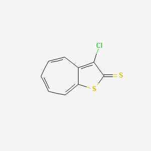 molecular formula C9H5ClS2 B14488973 3-Chloro-2H-cyclohepta[b]thiophene-2-thione CAS No. 63761-10-4