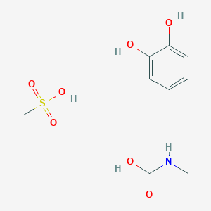 Benzene-1,2-diol;methanesulfonic acid;methylcarbamic acid