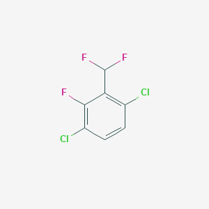 molecular formula C7H3Cl2F3 B1448898 3,6-二氯-2-氟苯二氟化物 CAS No. 1803718-54-8