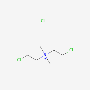 molecular formula C6H14Cl3N B14489003 Bis(2-chloroethyl)dimethylammonium chloride CAS No. 63977-49-1