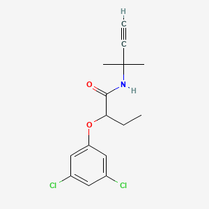 molecular formula C15H17Cl2NO2 B14489008 2-(3,5-Dichlorophenoxy)-N-(2-methylbut-3-yn-2-yl)butanamide CAS No. 64919-25-1