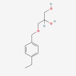 molecular formula C12H18O3 B14489043 3-(p-Ethylbenzyloxy)-1,2-propanediol CAS No. 63834-85-5