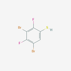 molecular formula C6H2Br2F2S B1448909 3,5-Dibromo-2,4-difluorothiophenol CAS No. 1803783-69-8