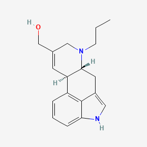 molecular formula C18H22N2O B14489098 (6-Propyl-8,9-didehydroergolin-8-yl)methanol CAS No. 64334-85-6