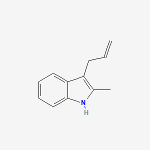 molecular formula C12H13N B14489106 3-allyl-2-methyl-1H-indole CAS No. 65495-76-3