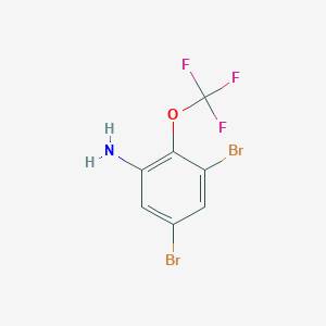 B1448912 3,5-Dibromo-2-(trifluoromethoxy)aniline CAS No. 1803817-52-8