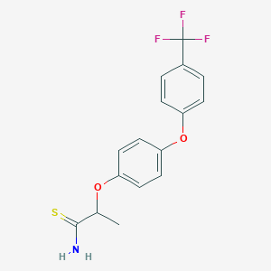 2-{4-[4-(Trifluoromethyl)phenoxy]phenoxy}propanethioamide